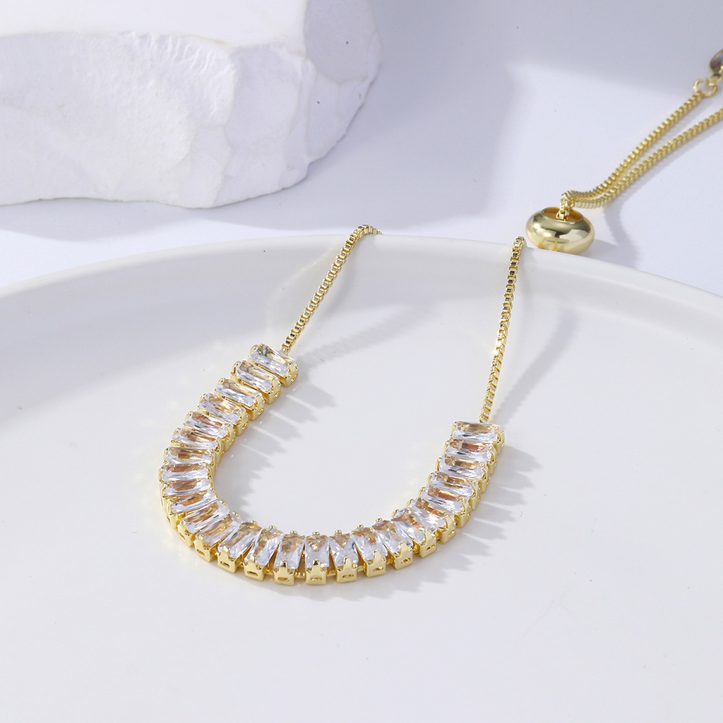 ins Adjustable Colorful Zircon Bracelet Fashion Geometric Crystal Bracelet