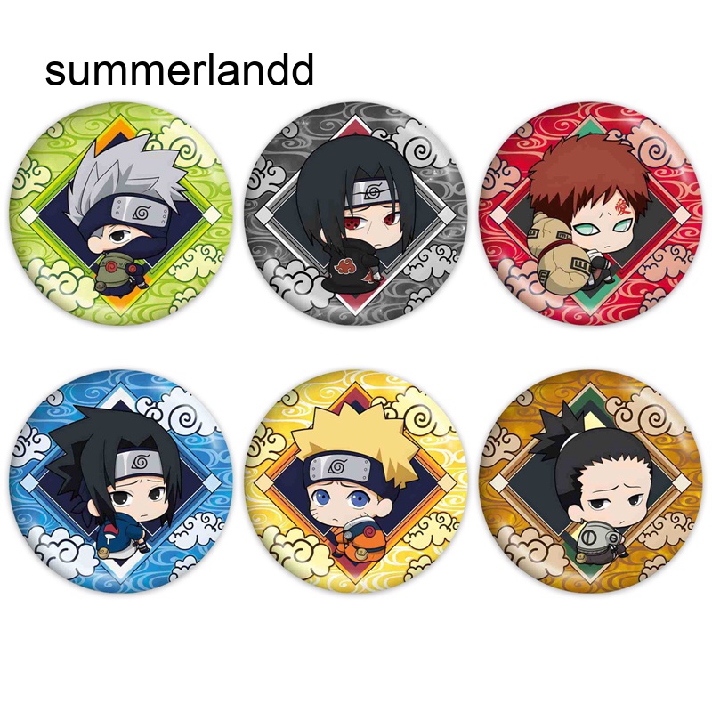 Huy Hiệu Cài Áo Hình Nhân Vật Anime Naruto