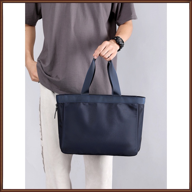 Túi Xách Nylon Sức Chứa Lớn Siêu Nhẹ Có Khóa Kéo Thời Trang Cho Nam