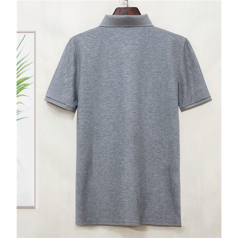 Áo Thun polo cotton Thêu Hình Chú Chó Dễ Thương Kiểu Mới Cho Nam TH0M BR0WN Size S-4XL