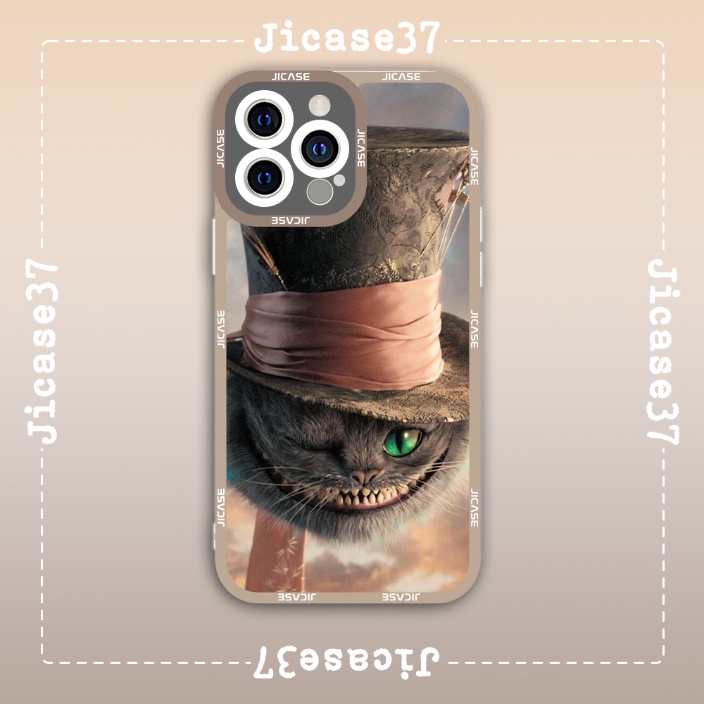 Ốp lưng iphone Cute Case Chesire Cat Mèo Alice In Wonderland Tặng Kèm Phụ Kiện Túi Xách MK Hình Cute Case