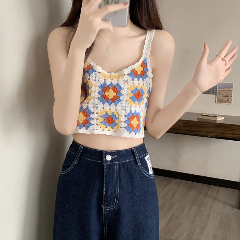 Áo Dệt Kim Sát Nách Hoạ Tiết Thêu Cho Phái Nữ