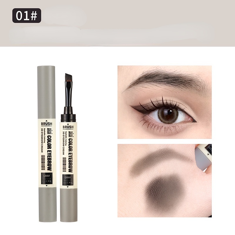 Kem Nhuộm Lông Mày Xixi Thiết Kế Hai Đầu Dễ Lên Màu Tự Nhiên Chống Thấm Nước Không Phai Màu