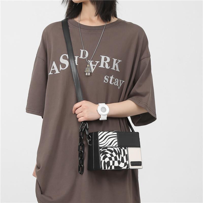 Túi Hộp Đeo JASMIN NOIR Chéo In Họa Tiết Ngựa Vằn / Hình Học Thời Trang Cho Nữ