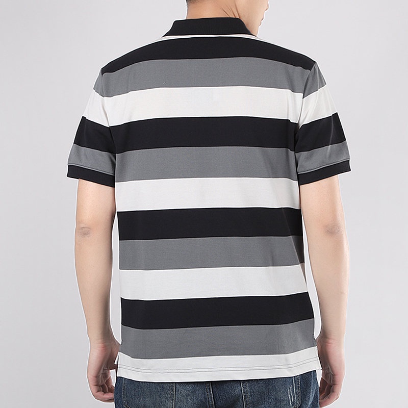 Áo Thun POLO Ngắn Tay Họa Tiết Kẻ Sọc Phong Cách Thể Thao Adidas CJ4466