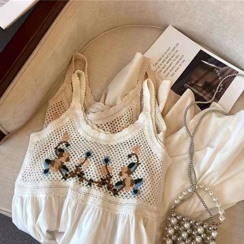 Đầm Hai Dây Thêu Họa Tiết Phong Cách Bohemian Thời Trang Mùa Hè Cho Nữ