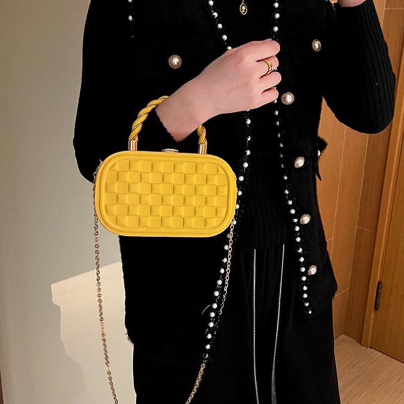 Túi Đeo Chéo Dây Xích Hình Hộp Thời Trang Mùa Hè Cho Nữ