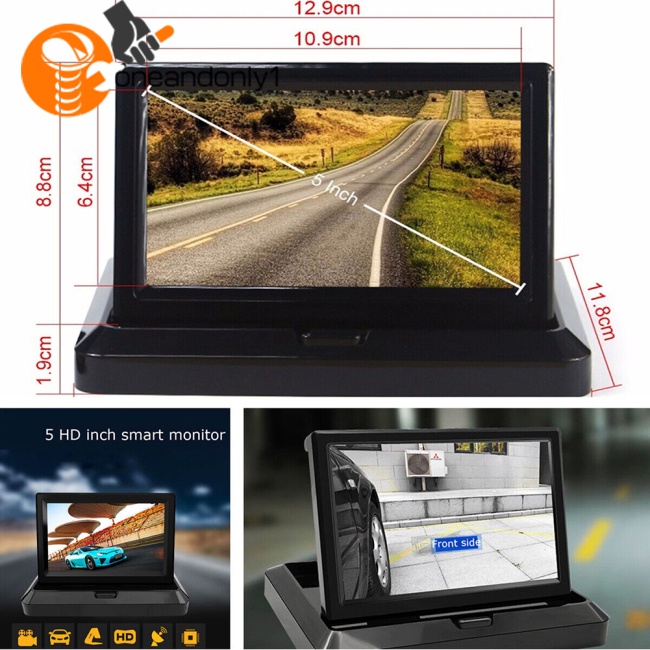 Màn Hình TFT LCD Hd 5 Inch Hai Chiều Có Thể Gấp Gọn Tiện Dụng