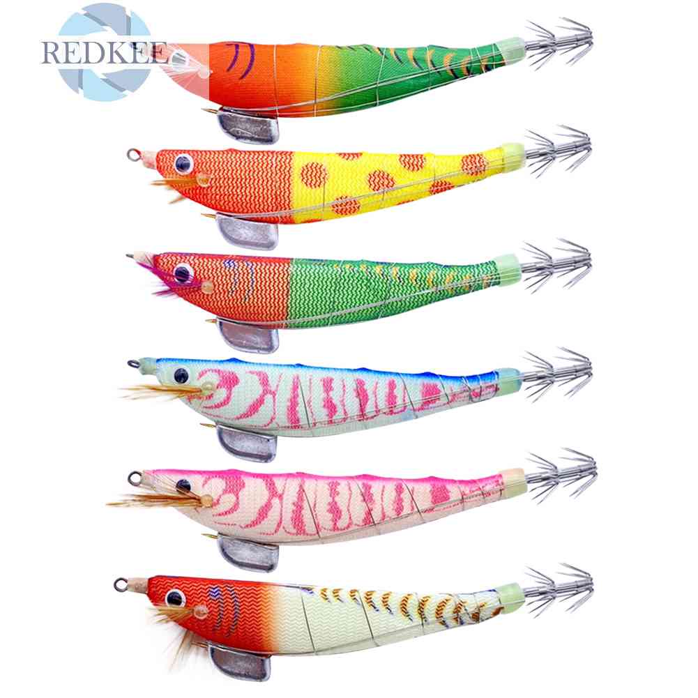 Mồi Câu Cá Giả Hình Tôm Bằng Gỗ Phát Quang Kích Thước 100mm 12g