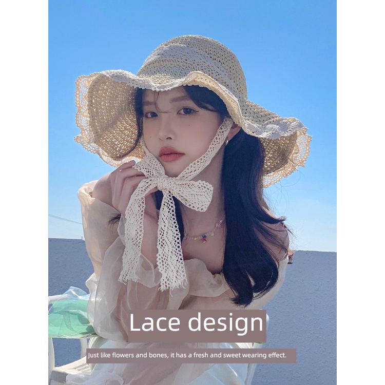 Nón Tai Bèo Rộng Vành Che Nắng Chống Tia Cực Tím Gấp Gọn Thời Trang Nữ Dạo Phố Sành Điệu