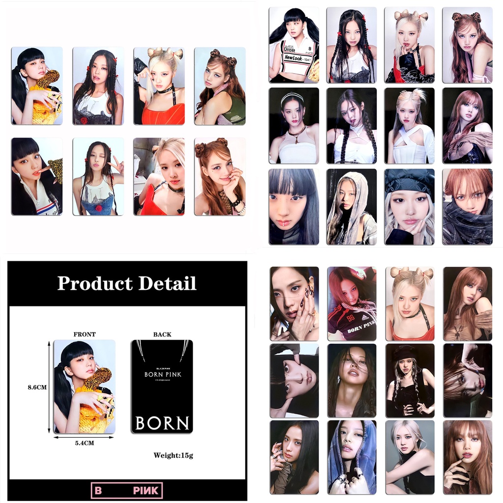 Set 4 Tấm Ảnh Lomo Card Nhóm Nhạc Blackpink JISOO JENNIE LISA ROSE