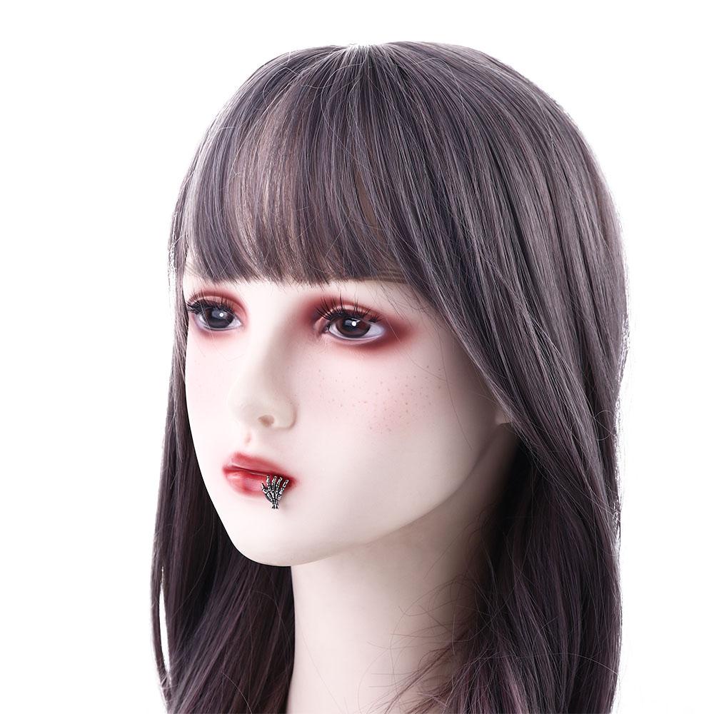 LOMBARD Khuyên Xỏ Mũi / Môi Bằng Thép Không Gỉ Hình Bộ Xương Mới Cho Nữ