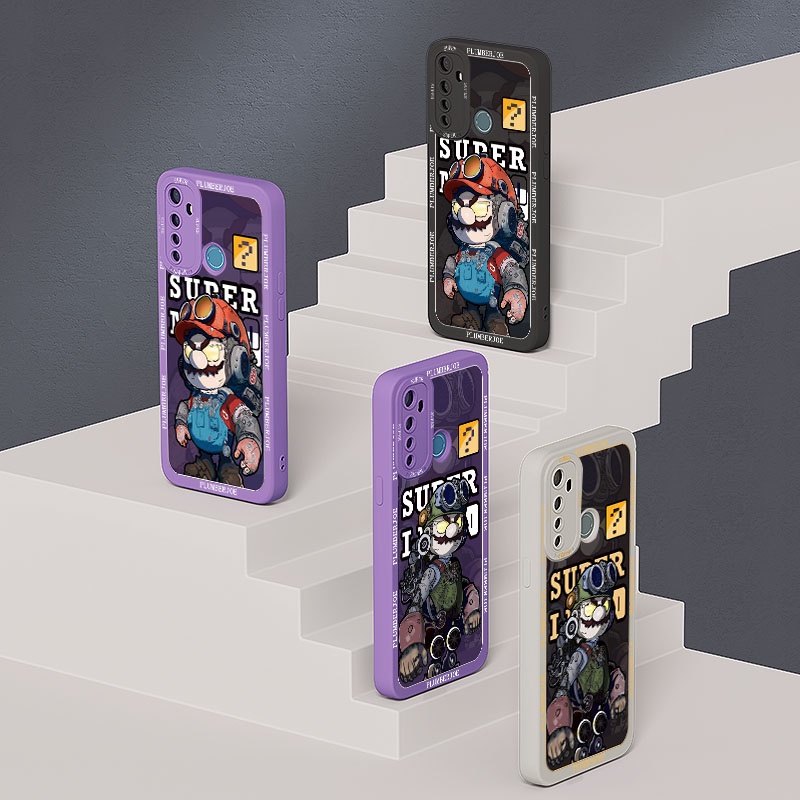 Ốp Điện Thoại Silicon Mềm Chống Sốc Hình Mario Cho Realme 5 6 10 8 5G pro 5i 5s 6s 7i 8i V13 C2 C3 C17 A1K