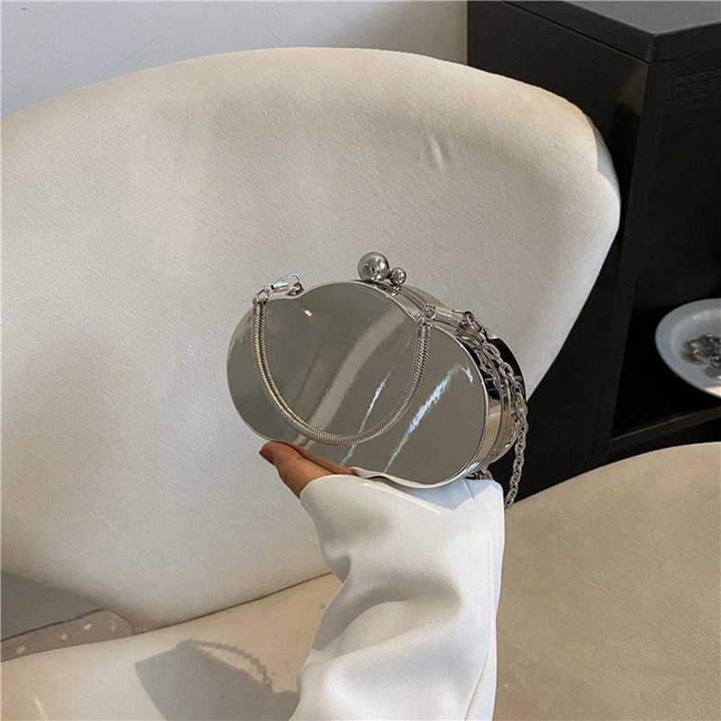 Túi Đeo Vai Đựng Son Môi Cỡ Nhỏ Màu Vàng Lấp Lánh Thời Trang Cho Nữ