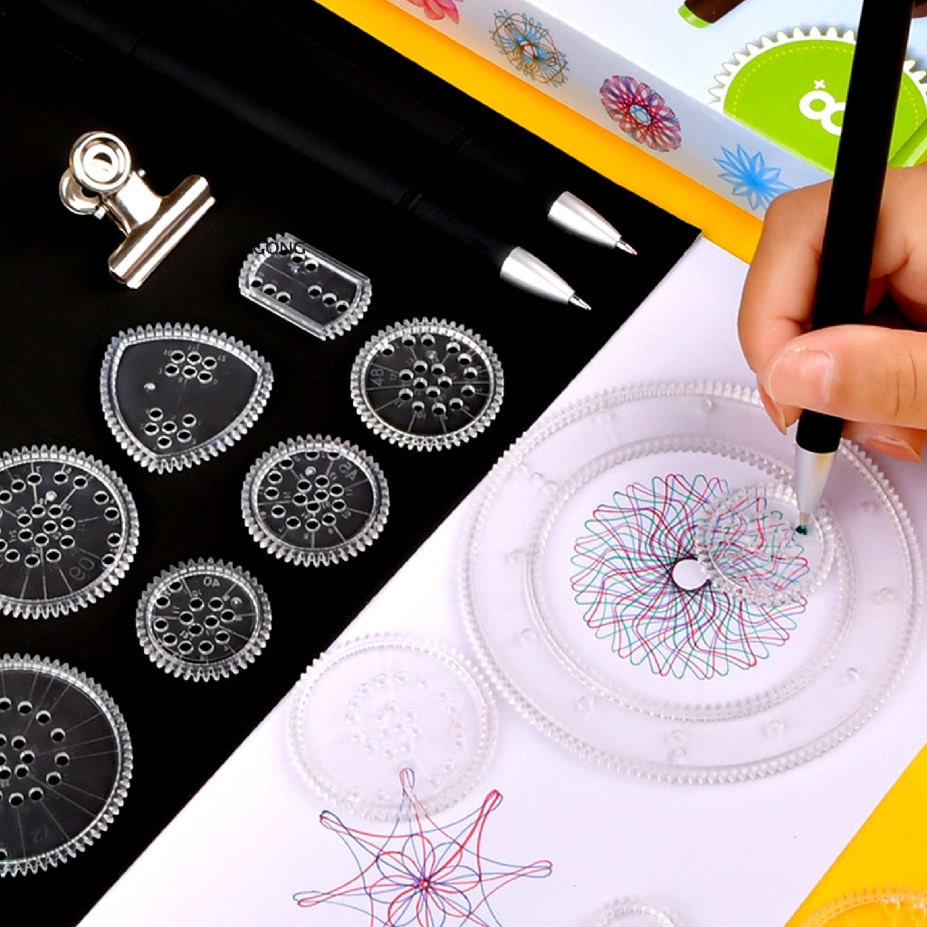 GO 22 Pieces Spirograph Drawing Set Creative Deluxe Drawing Kit VN