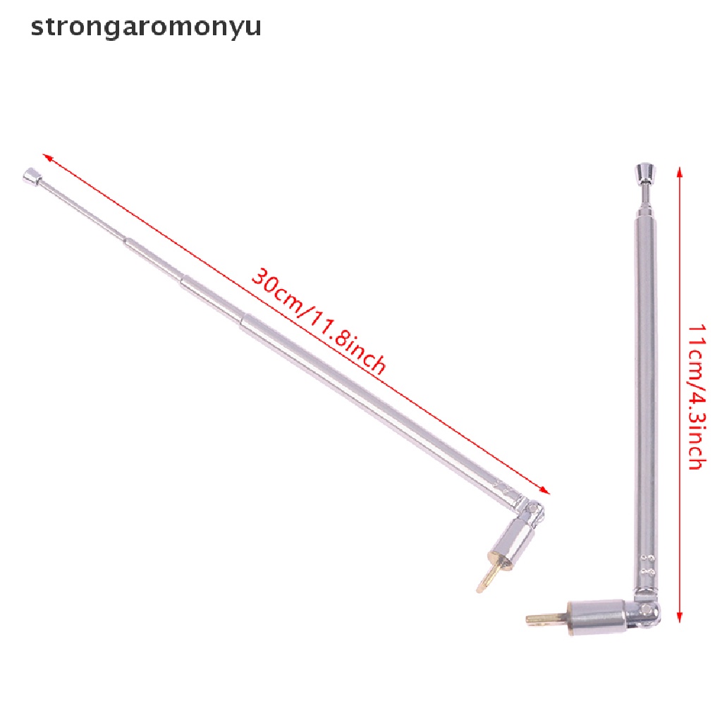 1 Ăng Ten Radio AM FM 4 Đoạn Bằng Thép Không Gỉ Chất Lượng Cao