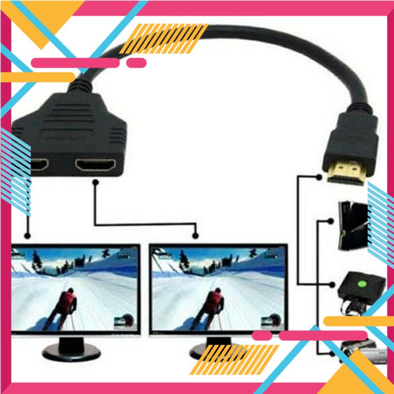 [5❤️][FREESHIP] BỘ CÁP CHIA HDMI 1 RA 2 [HCM]