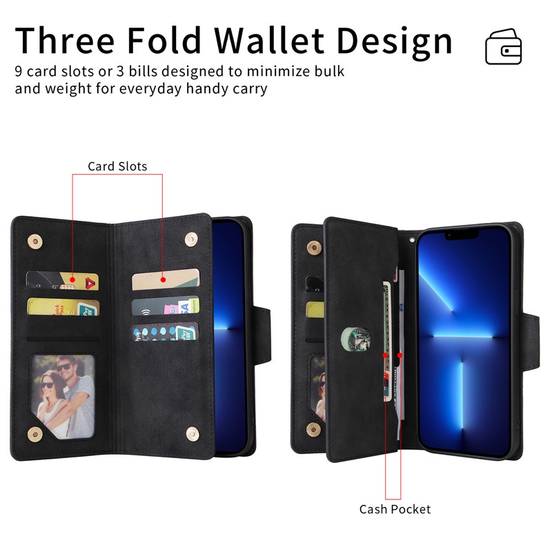 Bao Da Điện Thoại Nắp Gập Từ Tính Cho Samsung A13 A04S A04 A23 A81 A91 M23 M13 M60S M80S Note 9 10 Plus Lite 20 Ultra Ốp