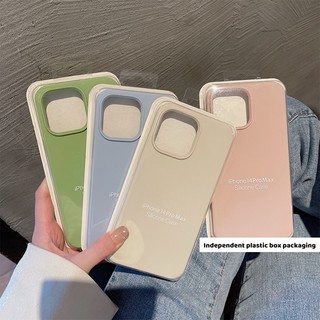 Luxury mint green liquid silicone phone case compatible for iphone 14 pro max 13 12 11 pro max xr ix xs max