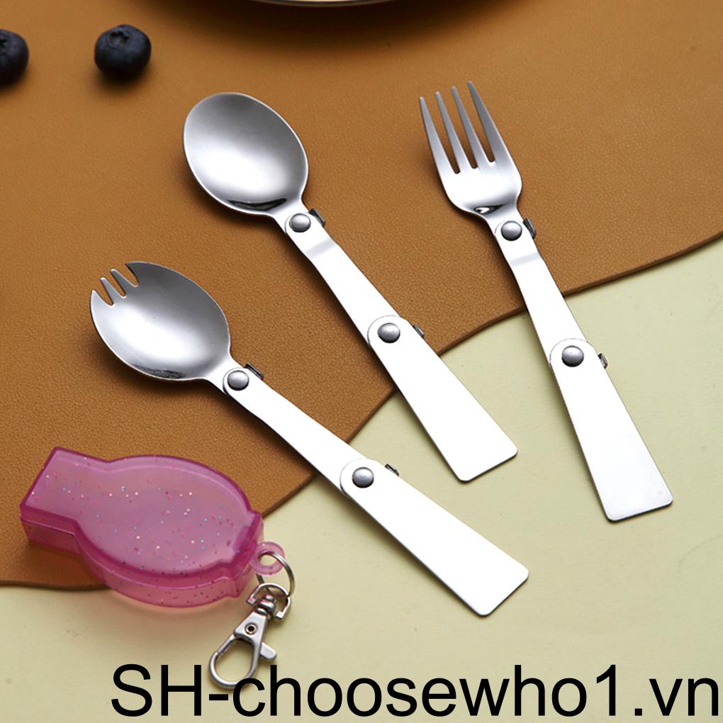 Bộ Muỗng Nĩa Bằng Thép Không Gỉ Có Thể Tái Sử Dụng Tiện Lợi