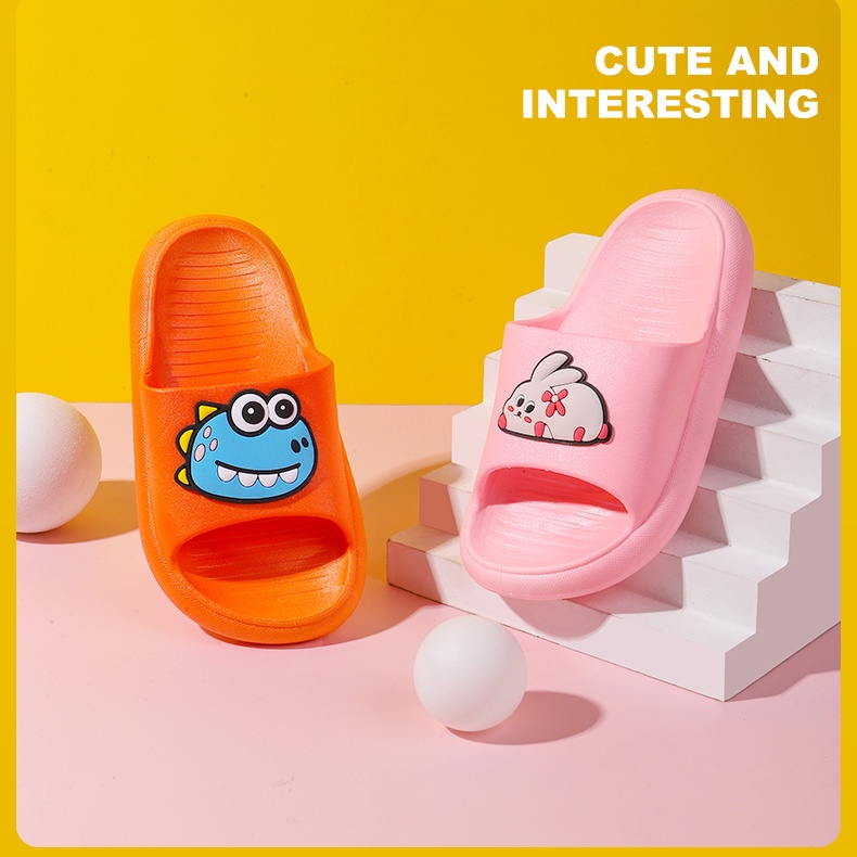 Dép đi biển Mùa Hè In Hình Cá Mập / Thỏ Hoạt Hình Cho Bé Trai Bé Gái