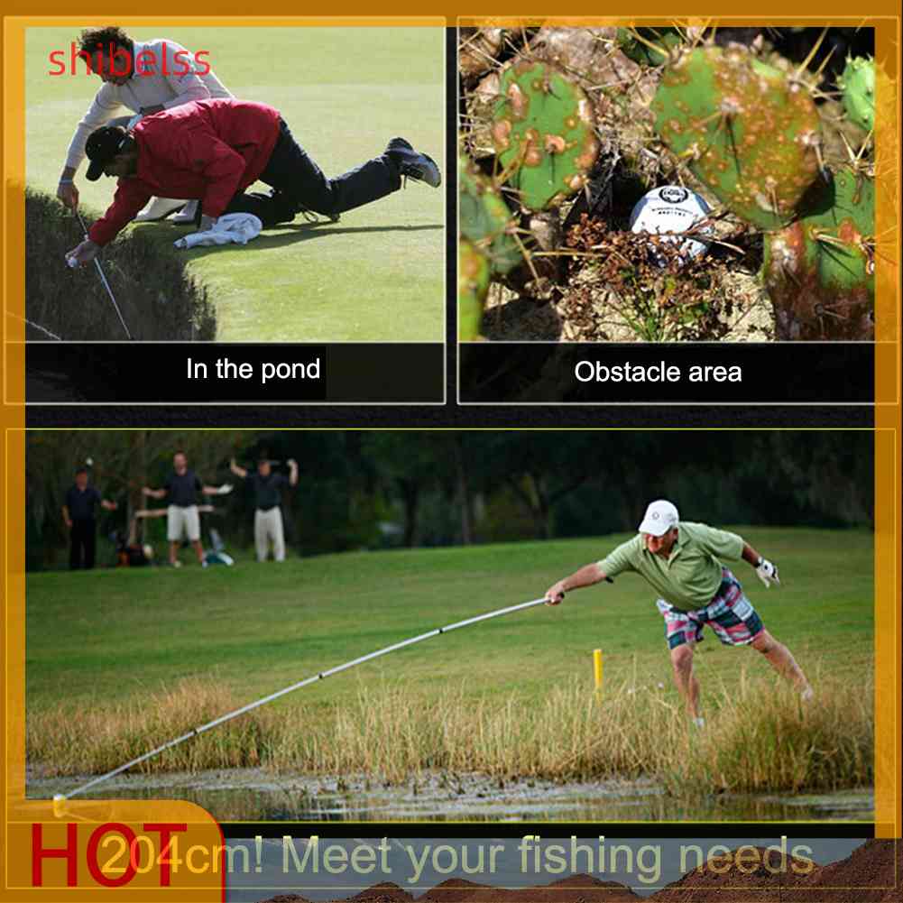 Dụng Cụ Nhặt Bóng Golf 8 Đoạn Bằng Thép