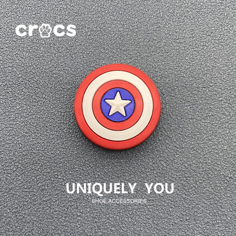 CROCS Khóa Cài Hình Giày Dép Crocss jibbitz charms Avengers Hoạt Hình Trang Trí DIY
