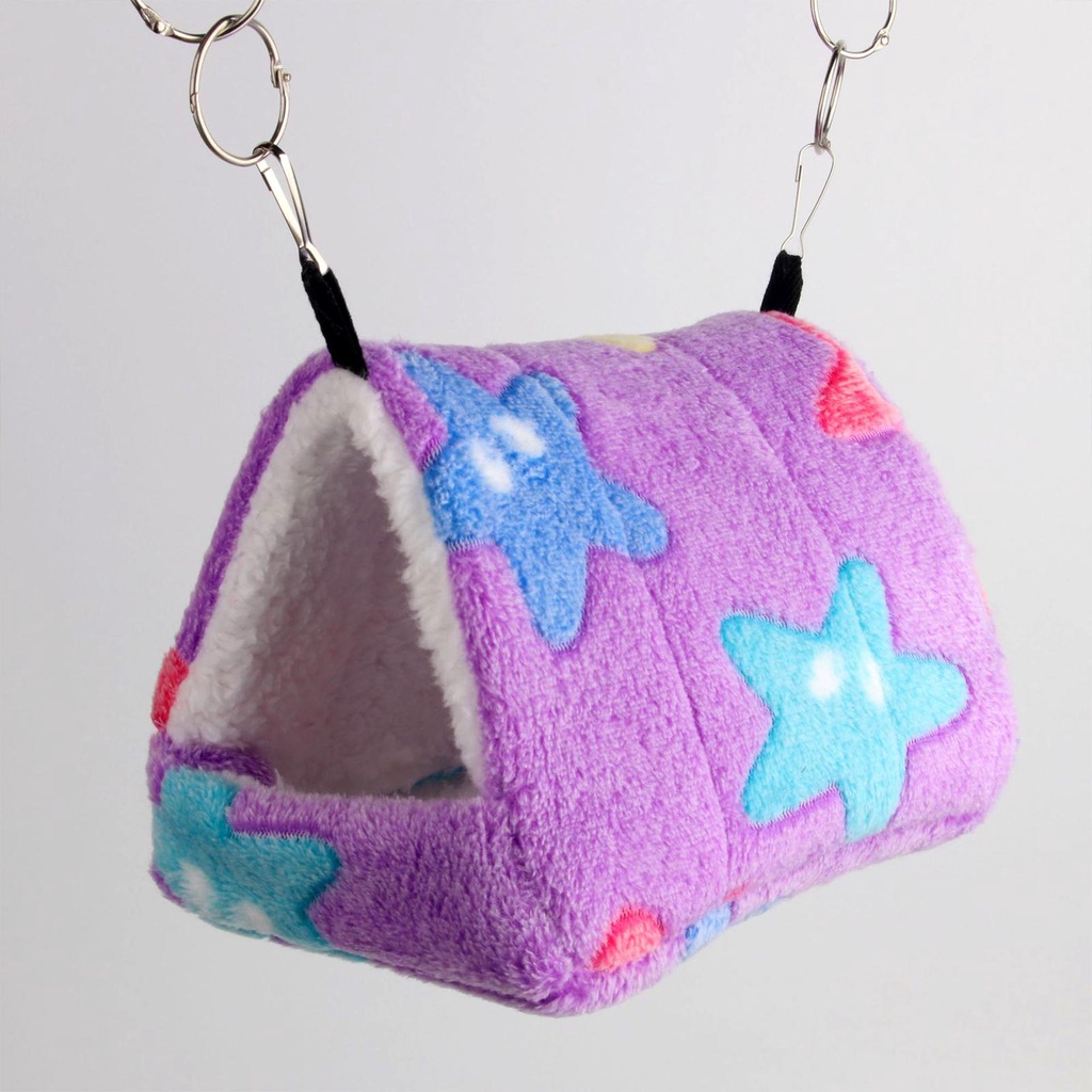 Túi Ngủ Cotton Ấm Áp Thoải Mái Có Móc Treo Lồng Chim Vẹt / Chuột Hamster Z2E0