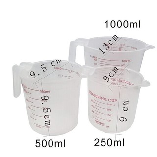 Plastic Measuring Cup Plastic Jug Baking Kitchen Tool Clear Stackable Cups