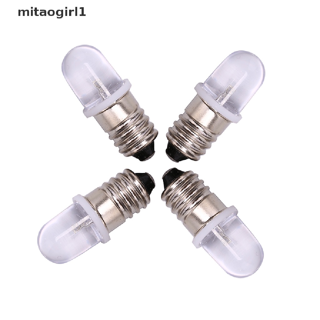 Set 5 Bóng Đèn Led E10 DC 3V 4.5V Dùng Để Trang Trí Đèn Pin