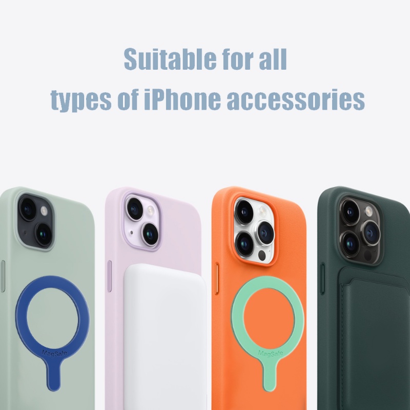 Miếng Dán Chữ Q Bằng Silicon Kim Loại Tự Dính Tương Thích Với Iphone 12 / 13 / 14