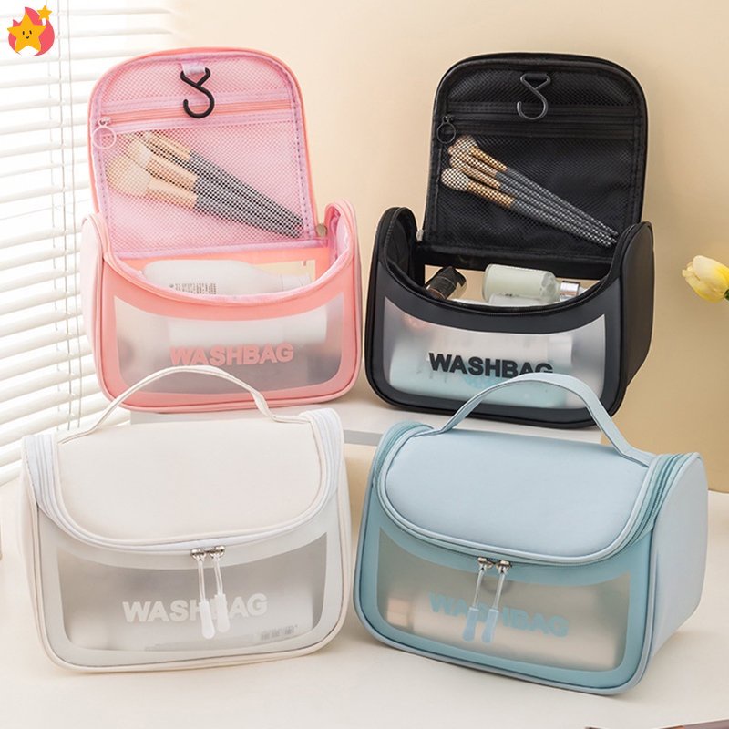 Trong Suốt Túi Đựng Mỹ Phẩm Du Lịch Bằng PU Chống Thấm Nước Đa Chức Năng RY JP6