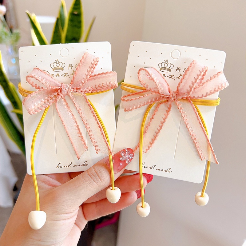 Dây Buộc Tóc Hình Nơ Kiểu Hán Phục Công Chúa Nhỏ Dễ Thương Cho Bé Gái