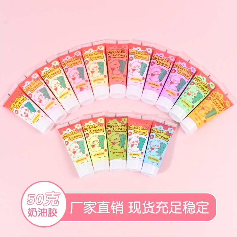 Kem Gooka 50g 31 Màu Tự Làm Kẹp Tóc / Keo Dán