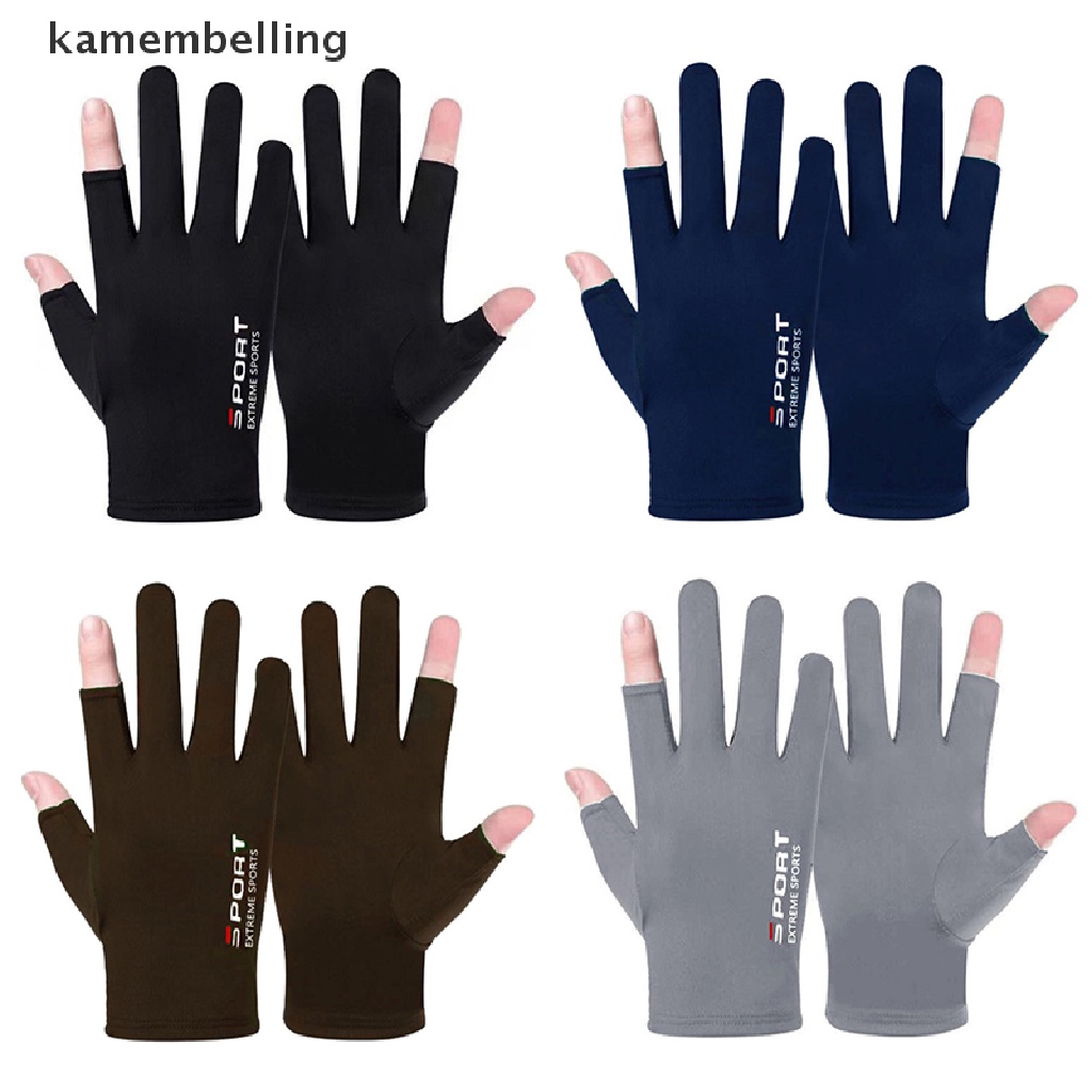 Găng Tay kamembelling Mùa Hè Bằng Lụa Lạnh Thoáng Khí Đa Ứng Dụng Cho Nam