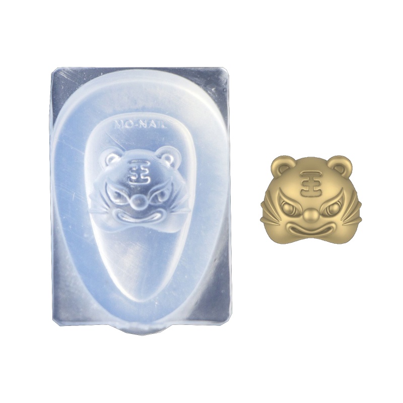 Khuôn Silicone Tạo Hình Trang Trí Móng Tay 3D Hình Động Vật