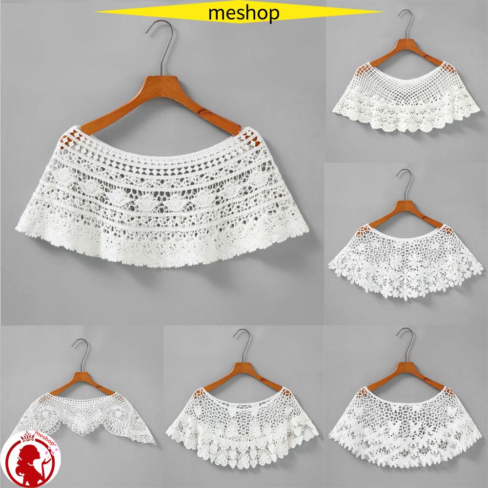 Áo Khoác Poncho Phối Ren Rỗng Kiểu Vintage Thời Trang Cho Nữ