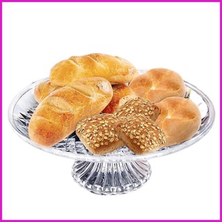 Giá đỡ đĩa / salad / tráng miệng bằng pha lê trong suốt