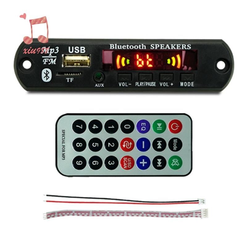 USB MP3 Module Bluetooth 12V MP3 WMA Decoder Board Audio Module FM AUX USB TF Radio for Car Remote Music Speaker