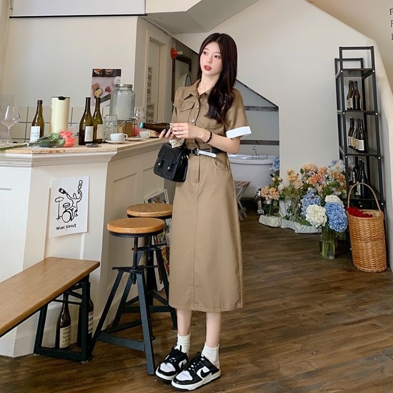 Sét áo váy somi kate kèm belt dự tiệc, đi chơi dễ thương