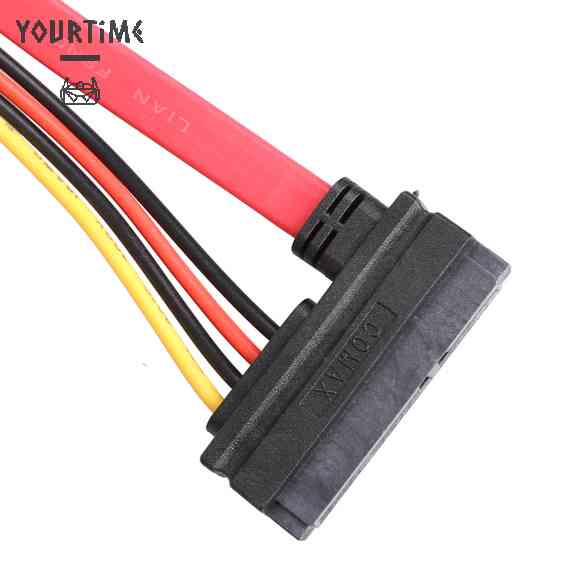 Cáp Mở Rộng Kết Nối Dữ Liệu SATA 45CM 22 pin Sang Ổ Cắm 7 + 15 pin 45CM