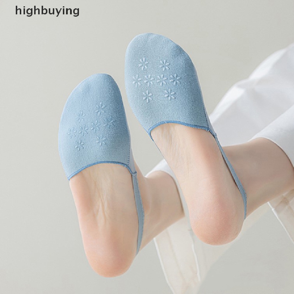 Hbvn Belle Vớ Thuyền Mỏng Mùa Hè Cao Gót Một Nửa Bàn Tay Trước Bằng Silicone Mỏng Không Trượt Kiểu Nhật Bản Cho Nữ