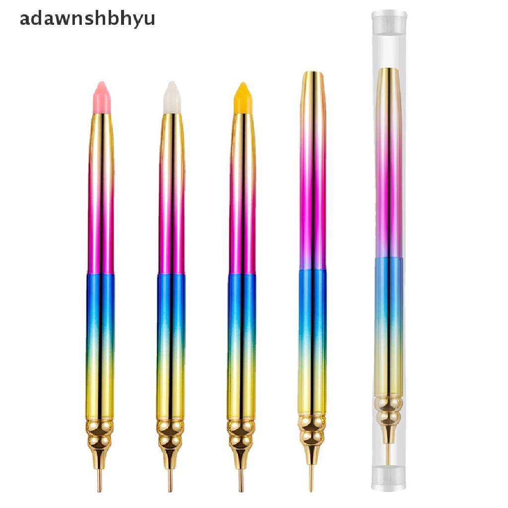 Bút Chấm Bi Hai Đầu Xoay Đính Đá Trang Trí Móng Nghệ Thuật