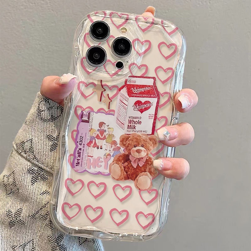 ✅Ốp Điện Thoại Mềm Trong Suốt Chống Sốc In Hình Gấu KZZZ Cho iPhone14 / 13promax 12 / 11 7 / 8p xsxr