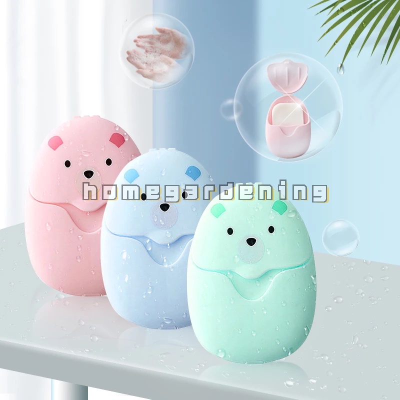 Set 50 Xà Phòng Giấy Mini Dùng Một Lần Tiện Dụng Khi Đi Du Lịch