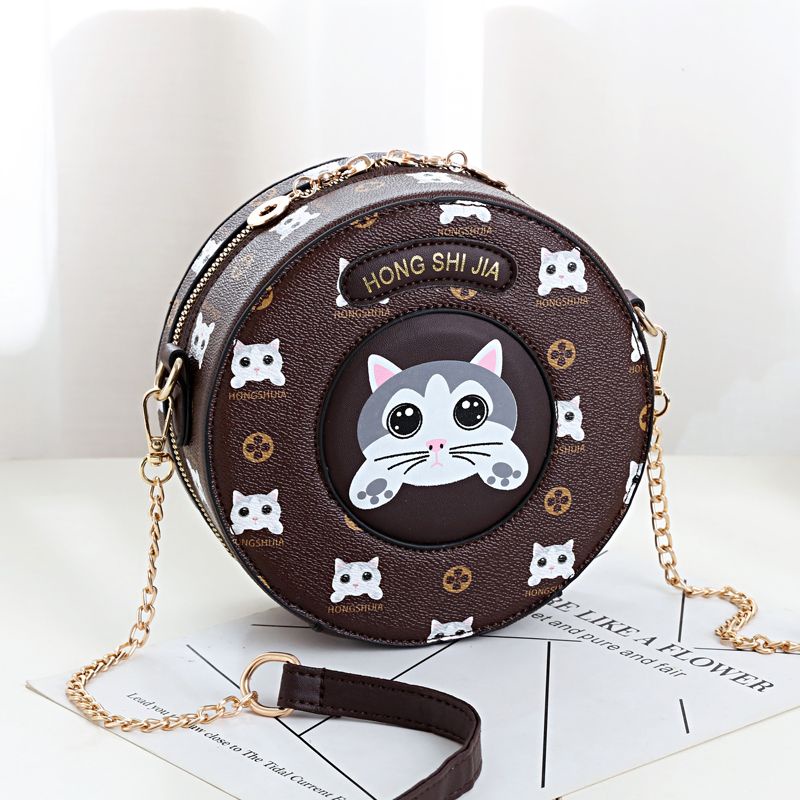 Túi Đeo Chéo Nhỏ Hình Tròn Thời Trang Dành Cho Nữ