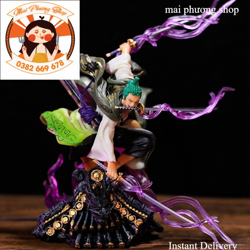 Mô hình Figure Sauron Luffy Original quốc Wano Roronoa Zoro - One Piece phiên bản Zoro Wano cực đẹp