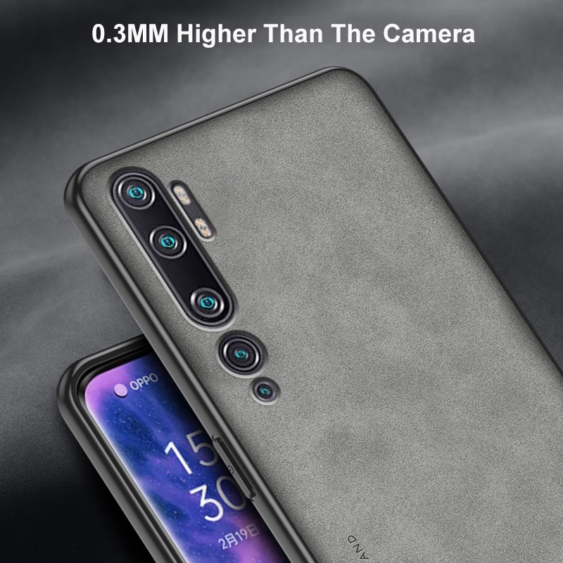 Ốp Điện Thoại Da PU Phối Silicon Nhám Sang Trọng Cho Xiaomi Mi Note 10 Pro 10Pro Xiaomi Mi CC9 Pro Coque