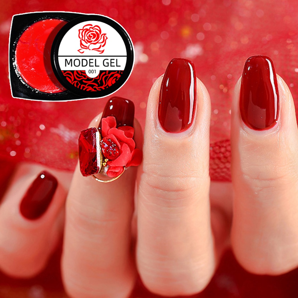 Keo 5g 4D Mềm Mại Dán Móng Tay Tạo Hình Ba Chiều Cách Nhiệt Không Mùi Dễ Sử Dụng