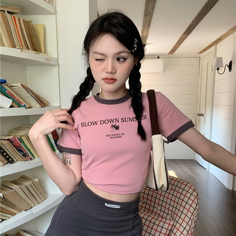 COZOK Áo Thun Ngắn Tay In Họa Tiết Thời Trang Cá Tính